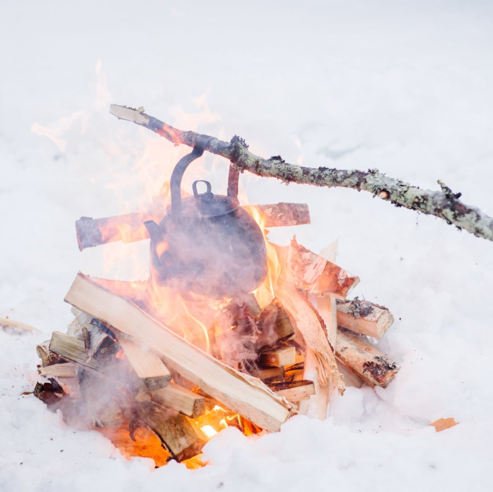 Lapland retraite thee vuur